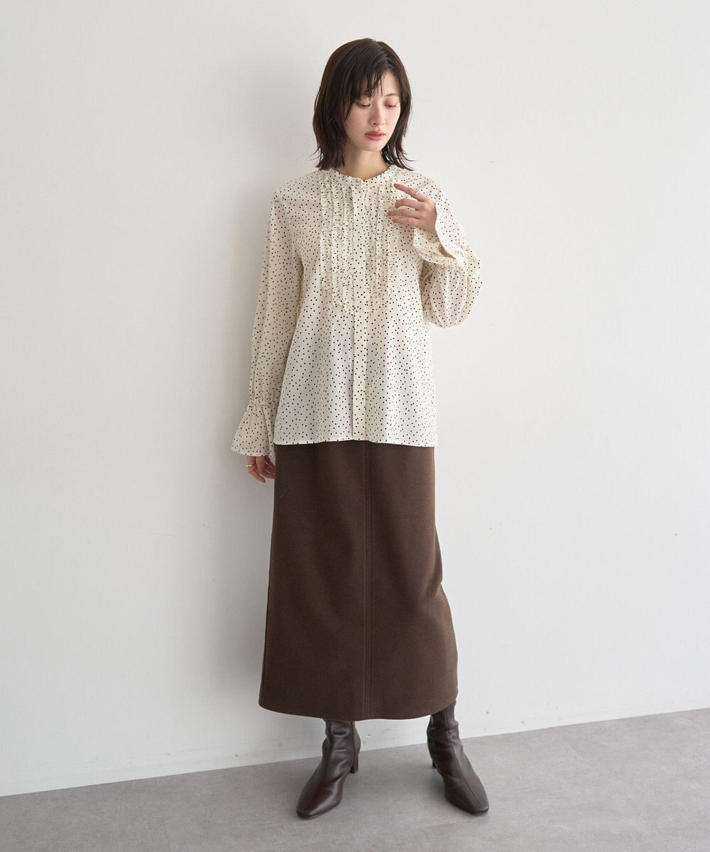 YECCA VECCA フリルデザインブラウス 