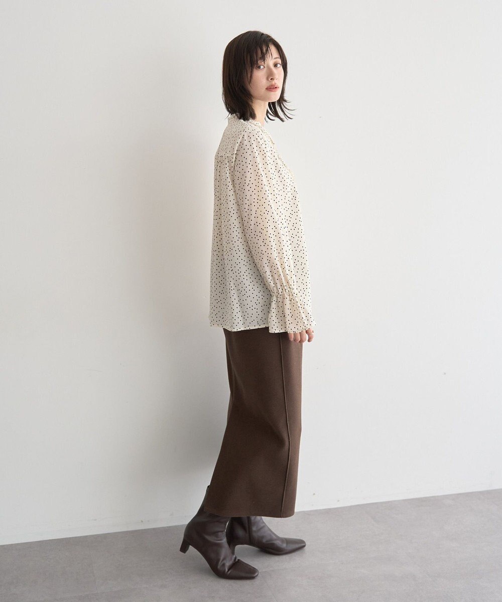 YECCA VECCA フリルデザインブラウス 