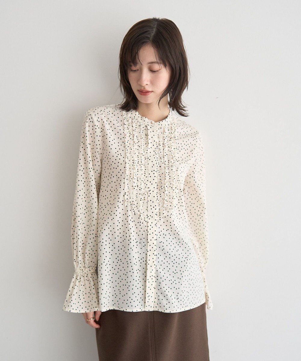 YECCA VECCA フリルデザインブラウス 