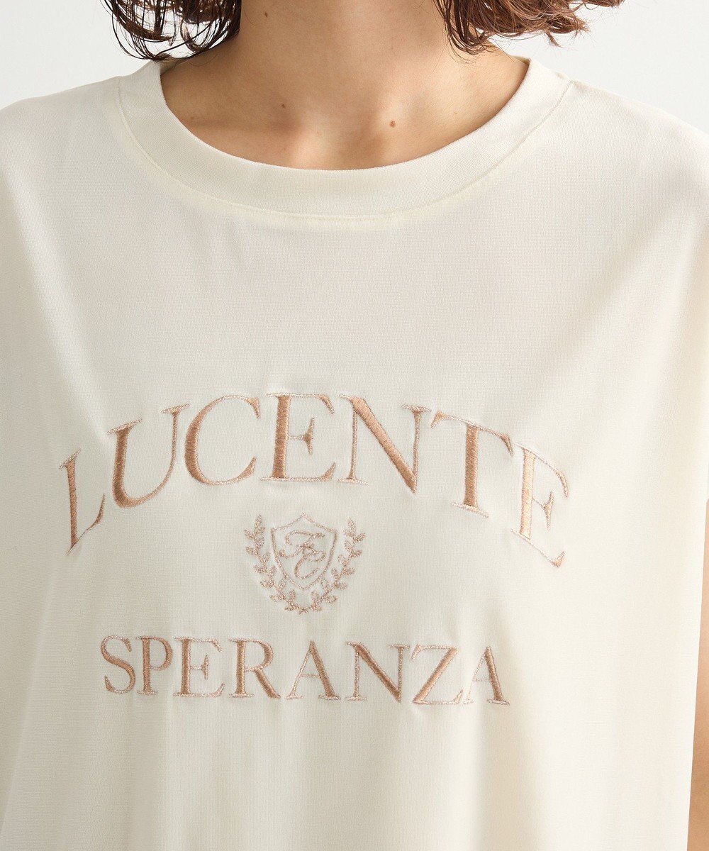 Green Parks ベロアロゴフレンチスリーブチュニック 