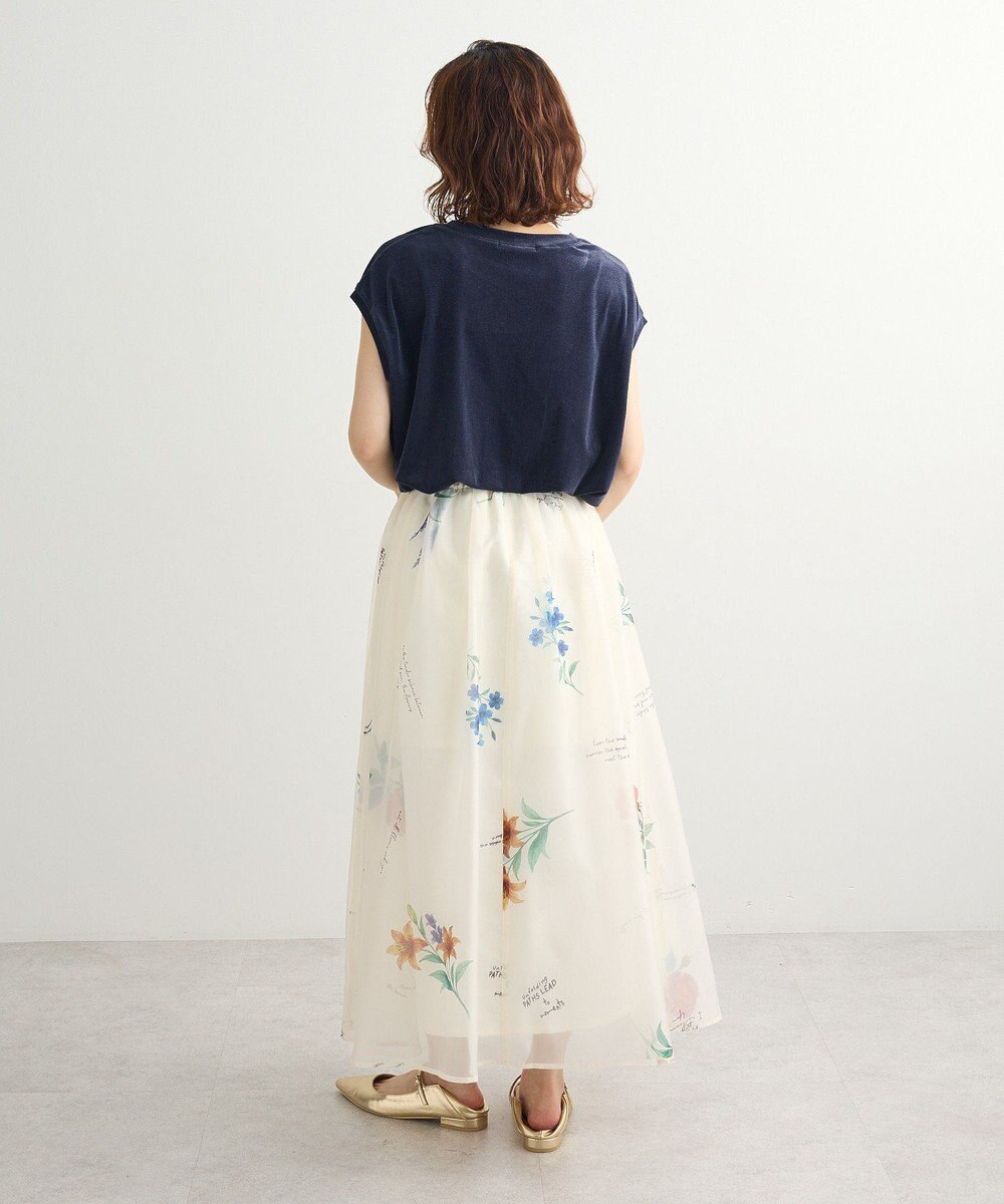 Green Parks ベロアロゴフレンチスリーブチュニック 