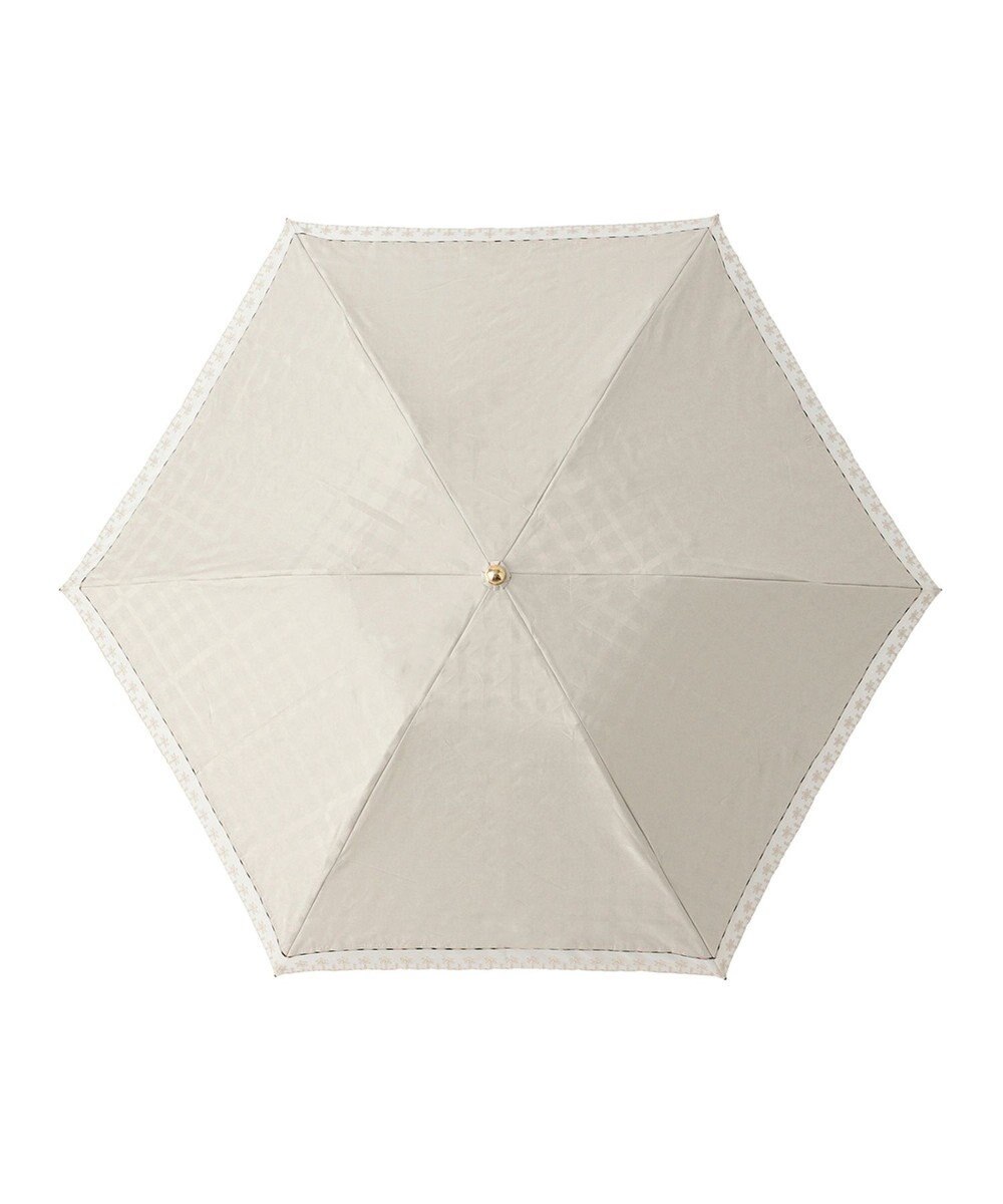 MOONBAT DAKS(ダックス) 晴雨兼用日傘 折りたたみ傘 ハウスチェックジャカード×オーガンジーレース 