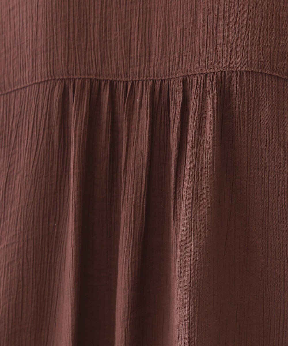 AMERICAN HOLIC 楊柳バンドカラーシャツ 