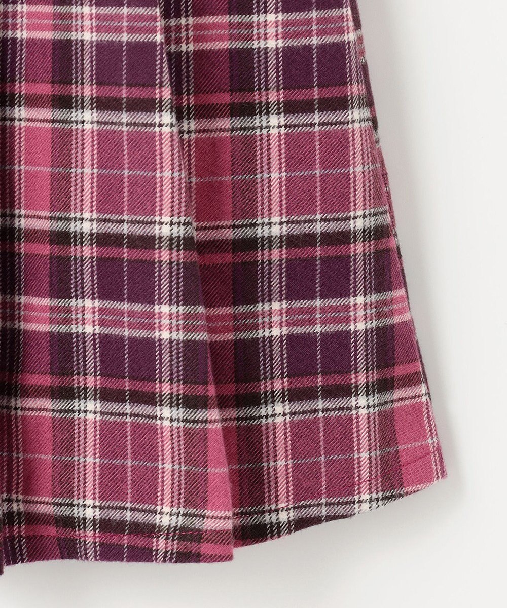 ANY KIDS チェックプリーツジャンパースカート 