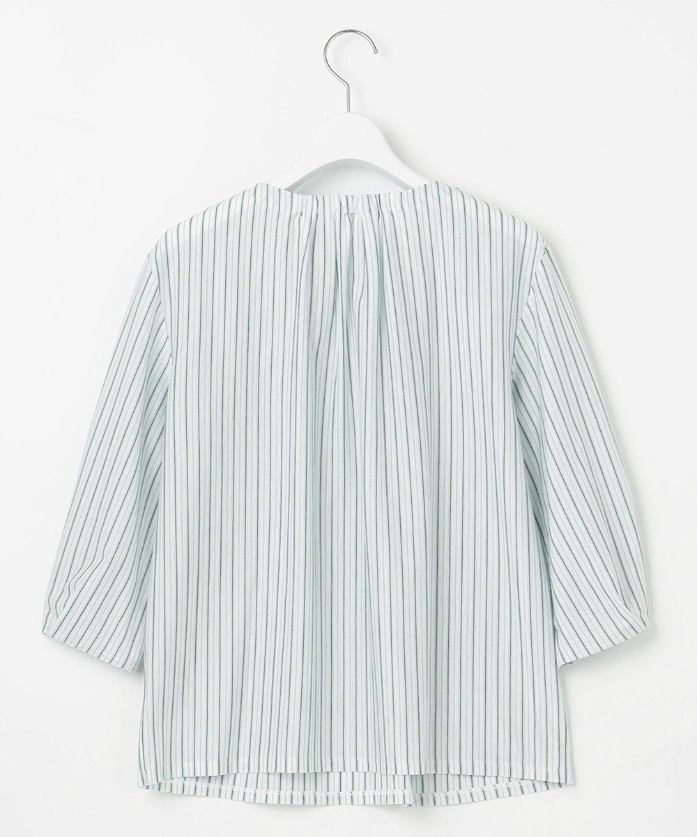 J.PRESS LADIES L 【イージーケア】 STRIPE JERSEY ボリュームスリーブ カットソー 