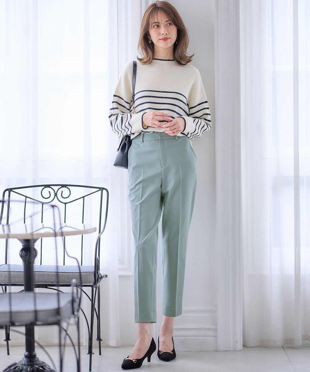 ANY SIS S 【大人百花掲載 ヨンアさん着用】シリーズ累計7万本突破！サーモ2WAYストレッチ テーパードパンツ 