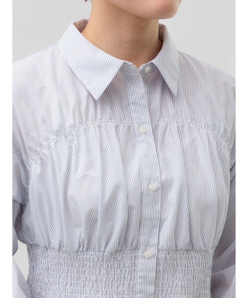 Te chichi ペプラムシャーリングシャツブラウス 