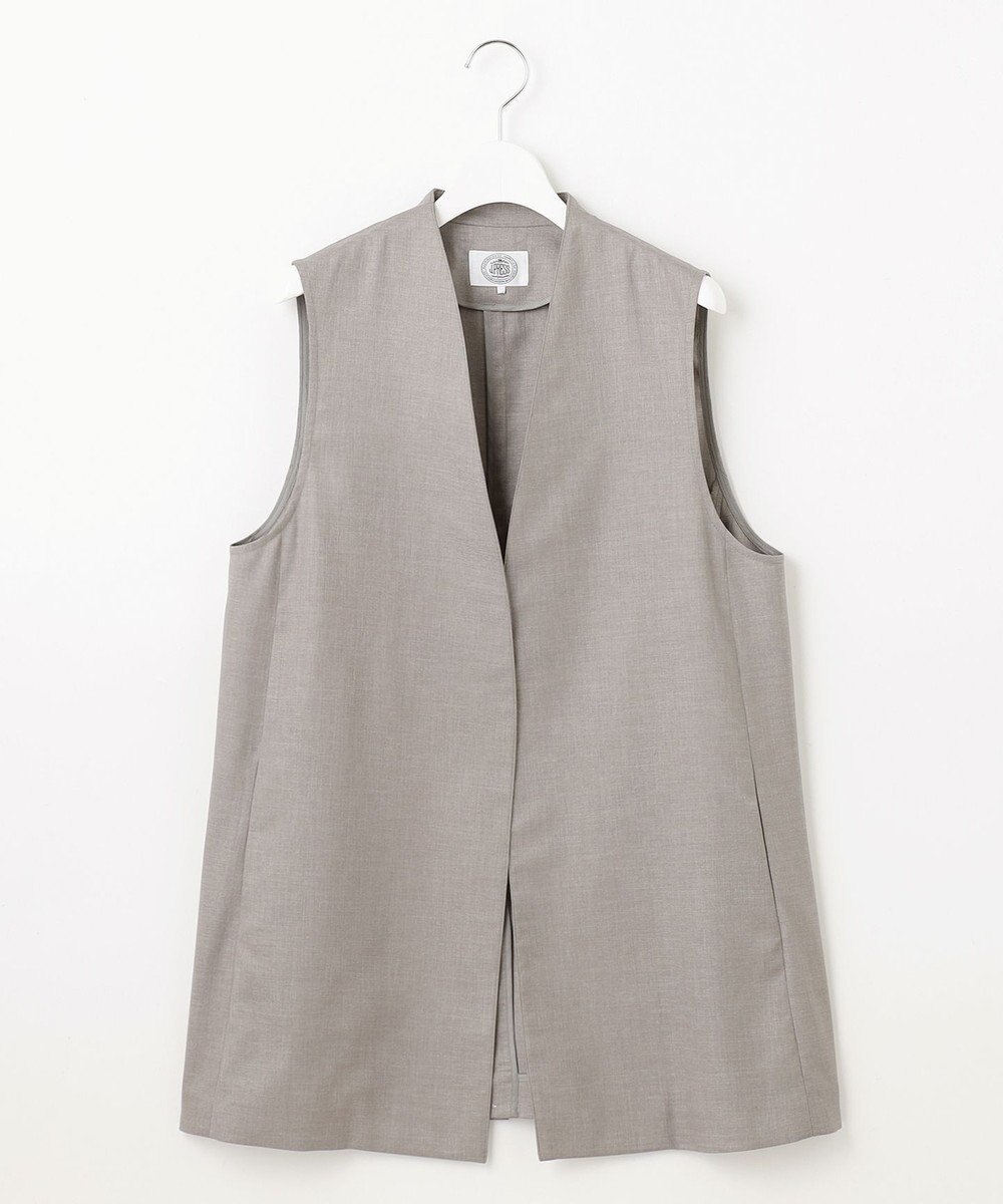 J.PRESS LADIES 【セットアップ対応・洗える・UVケア・速乾】 OXIJEWELストレッチ ジレ 