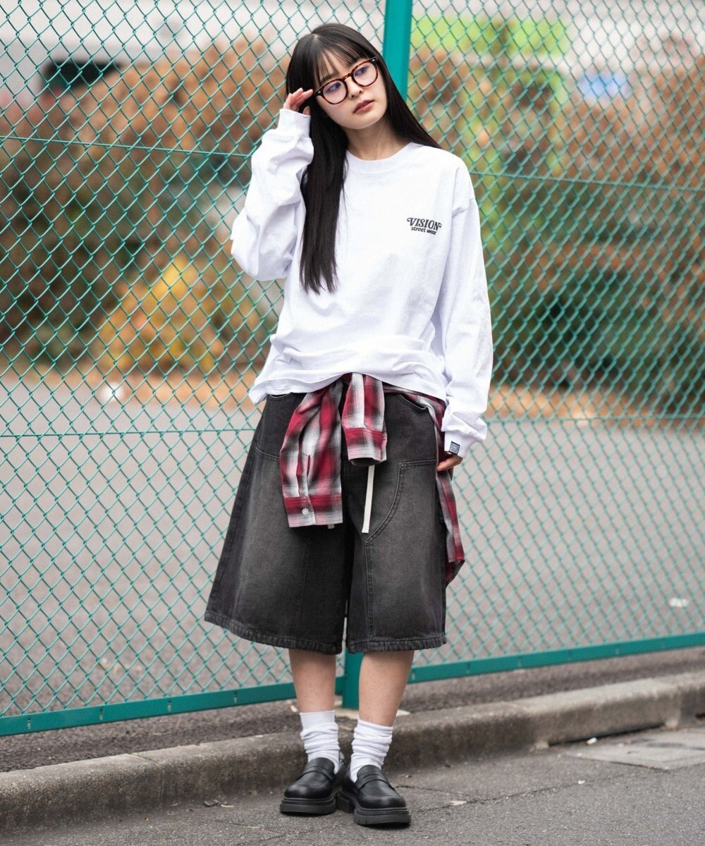 WEGO 【ユニセックス着用ITEM】別注VISIONゴーストスケーターグラフィックT（LS） 