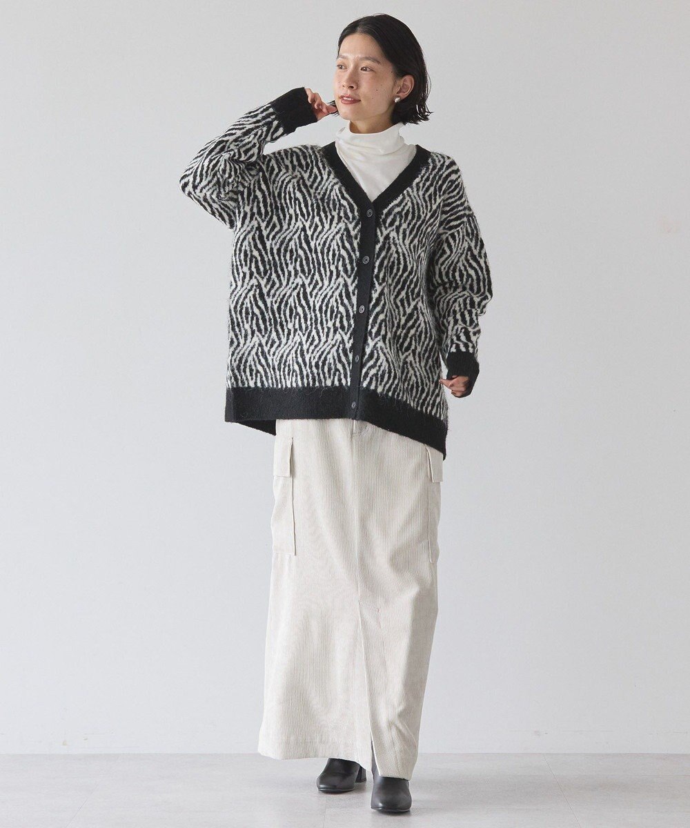 AMERICAN HOLIC アニマル柄Ｖネックニットカーディガン 