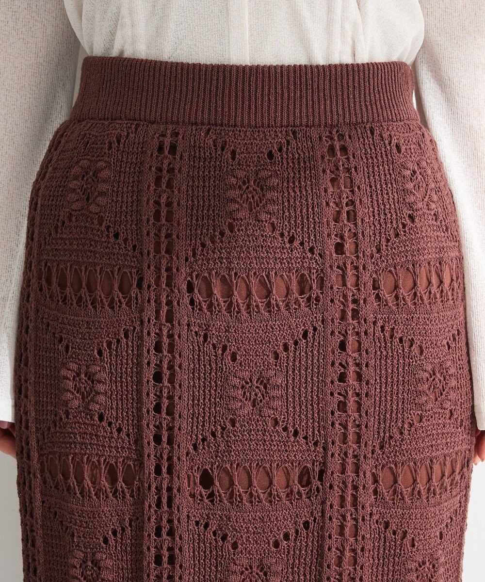 Green Parks クロシェニットスカート 