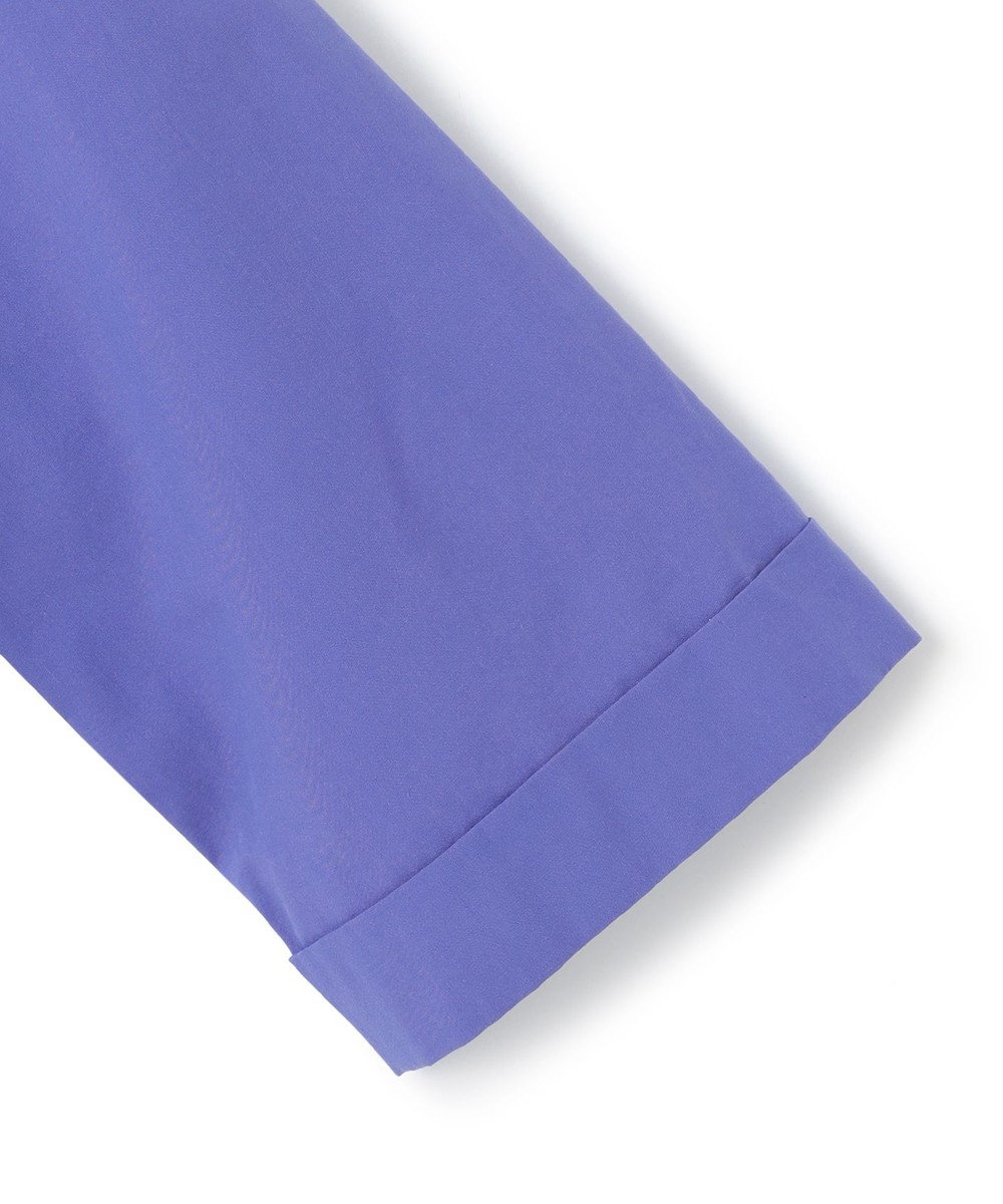 ICB 【洗える】コットンモダールローン バンドカラーシャツ 