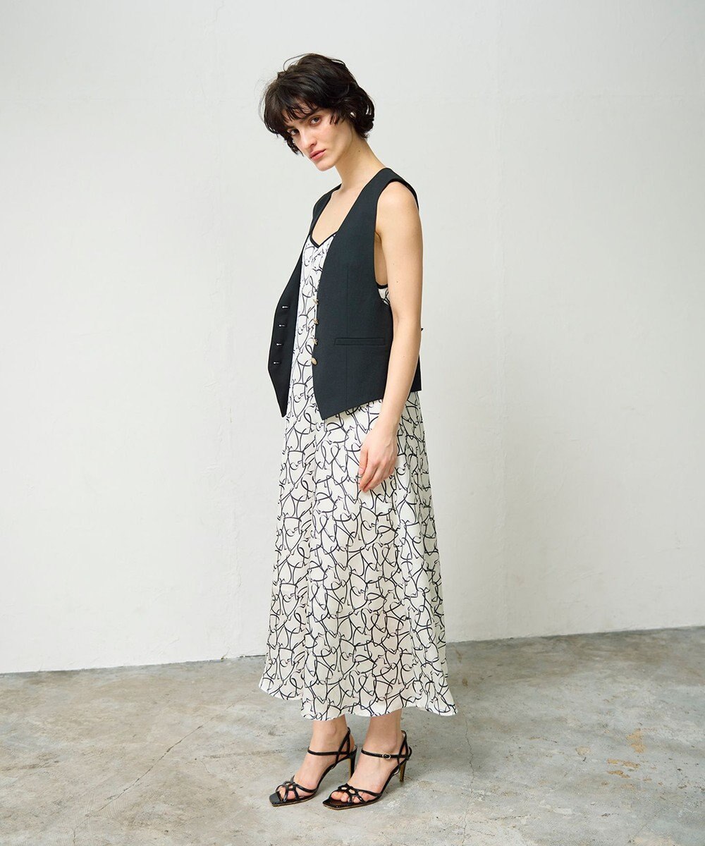 GRACE CONTINENTAL ラインハートキャミワンピース 