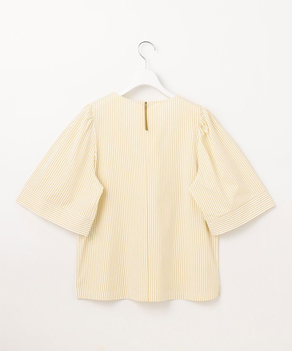 自由区 【洗える】リヨセルコットンストライプ カットソー 