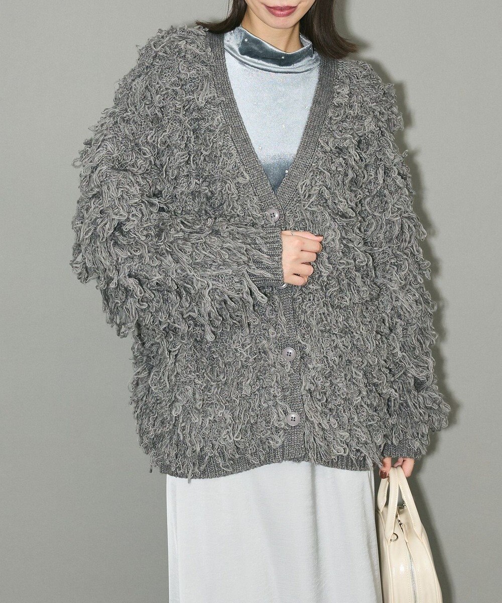 Green Parks フリンジニットカーディガン 