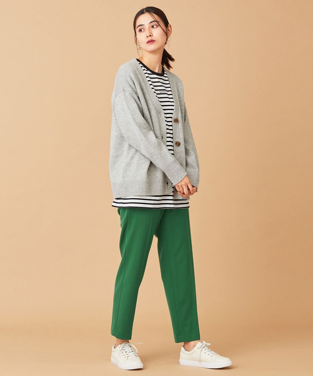 ANY 【洗濯機可】ラムウールVネック カーディガン 