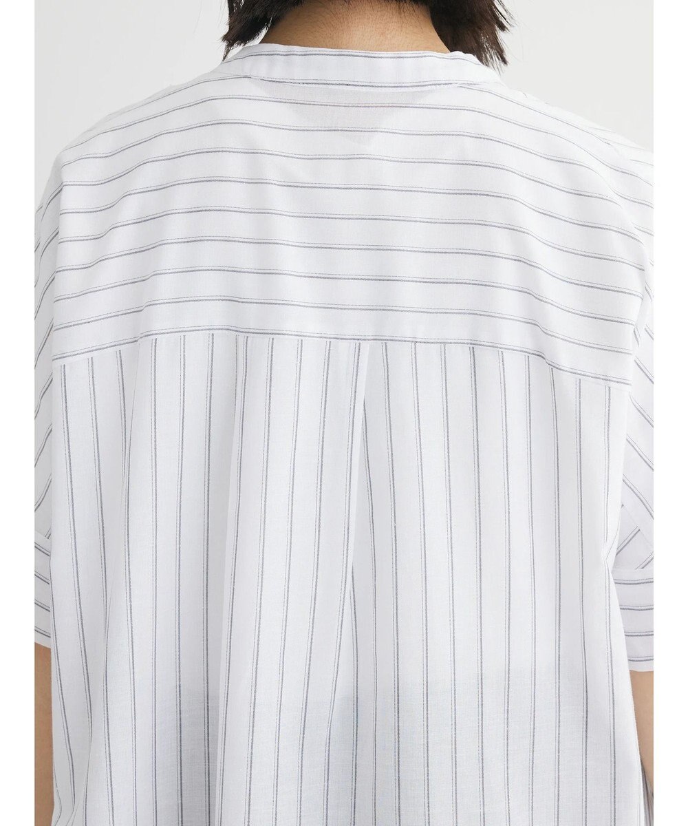 Green Parks 綿麻混スキッパーミニワンピース 