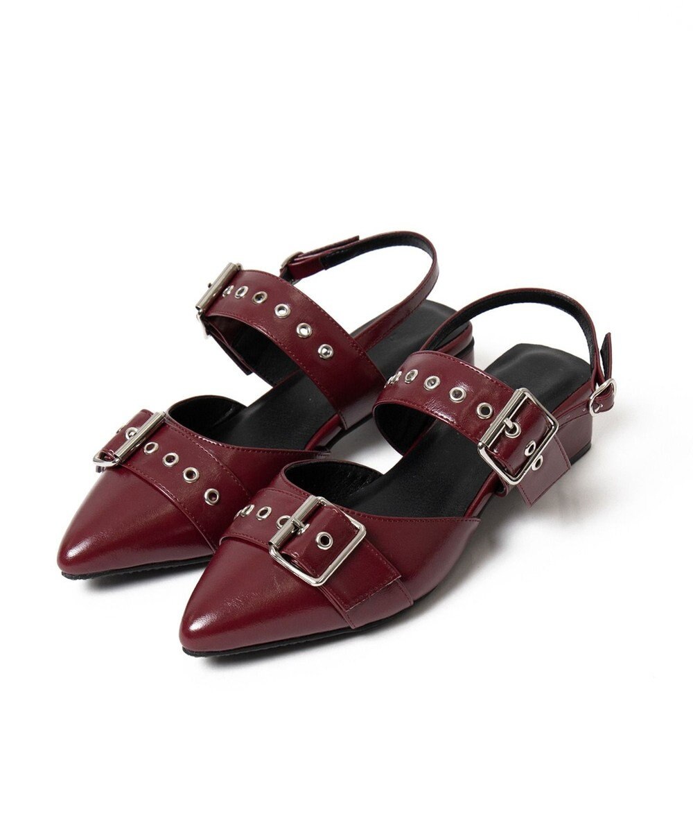 WEGO ハトメベルトポインテッドシューズ 