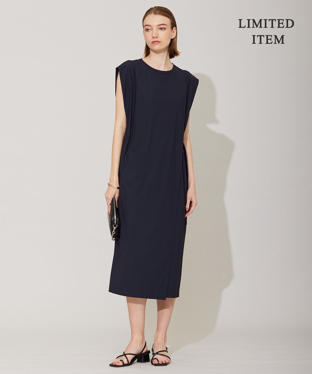 ICB 【接触冷感・UVカット・速乾・洗える】マットスキューバ ストレートワンピース 