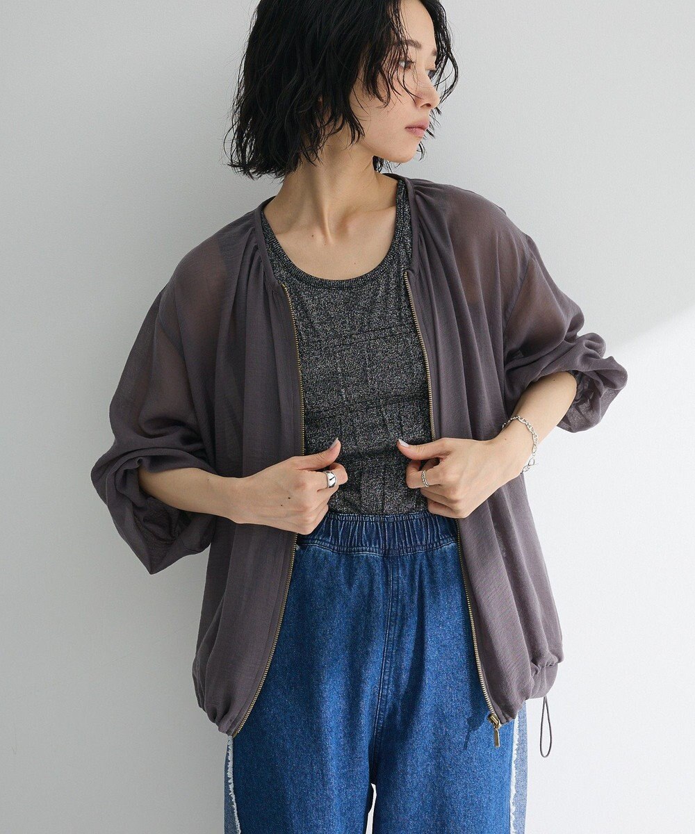 Green Parks イージーケアシアーボイルシャツブルゾン 