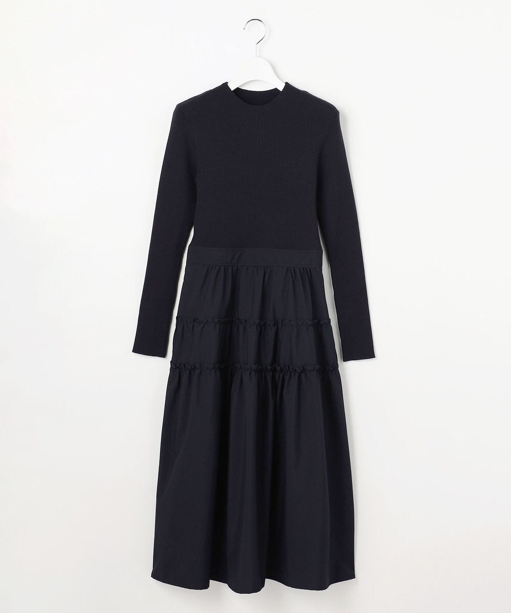 Feroux ティアードスカートドッキング ワンピース 