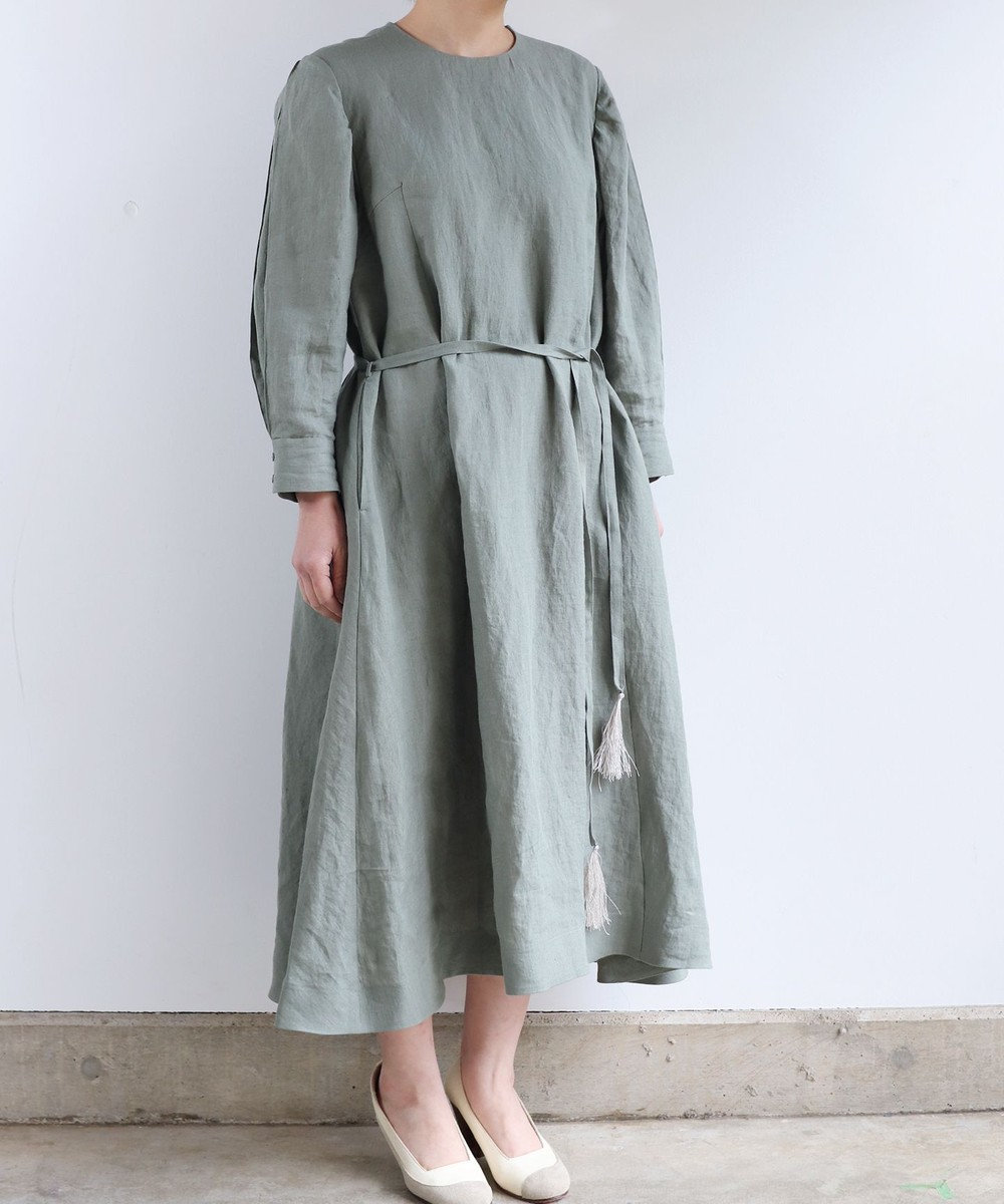 ベルギーリネンのクラシックワンピースドレス Muuc ファッション通販 公式通販 オンワード クローゼット