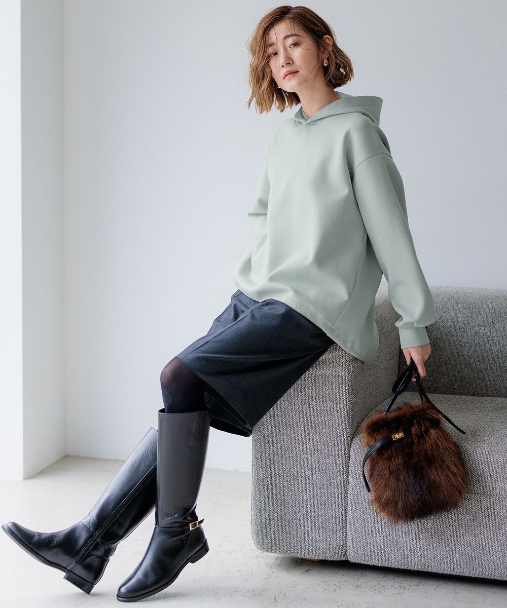 23区 L 【CLASSY.10月号掲載/洗える】TWマットクロス ハーフパンツ 