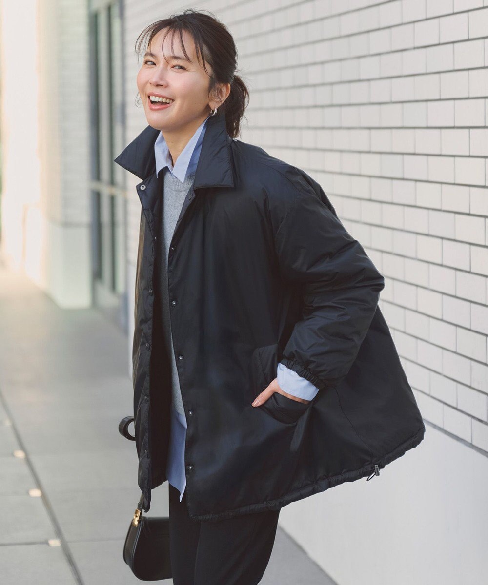 UNFILO L 【野呂佳代さん着用】TAIONコラボ ボア襟 リバーシブルダウン 