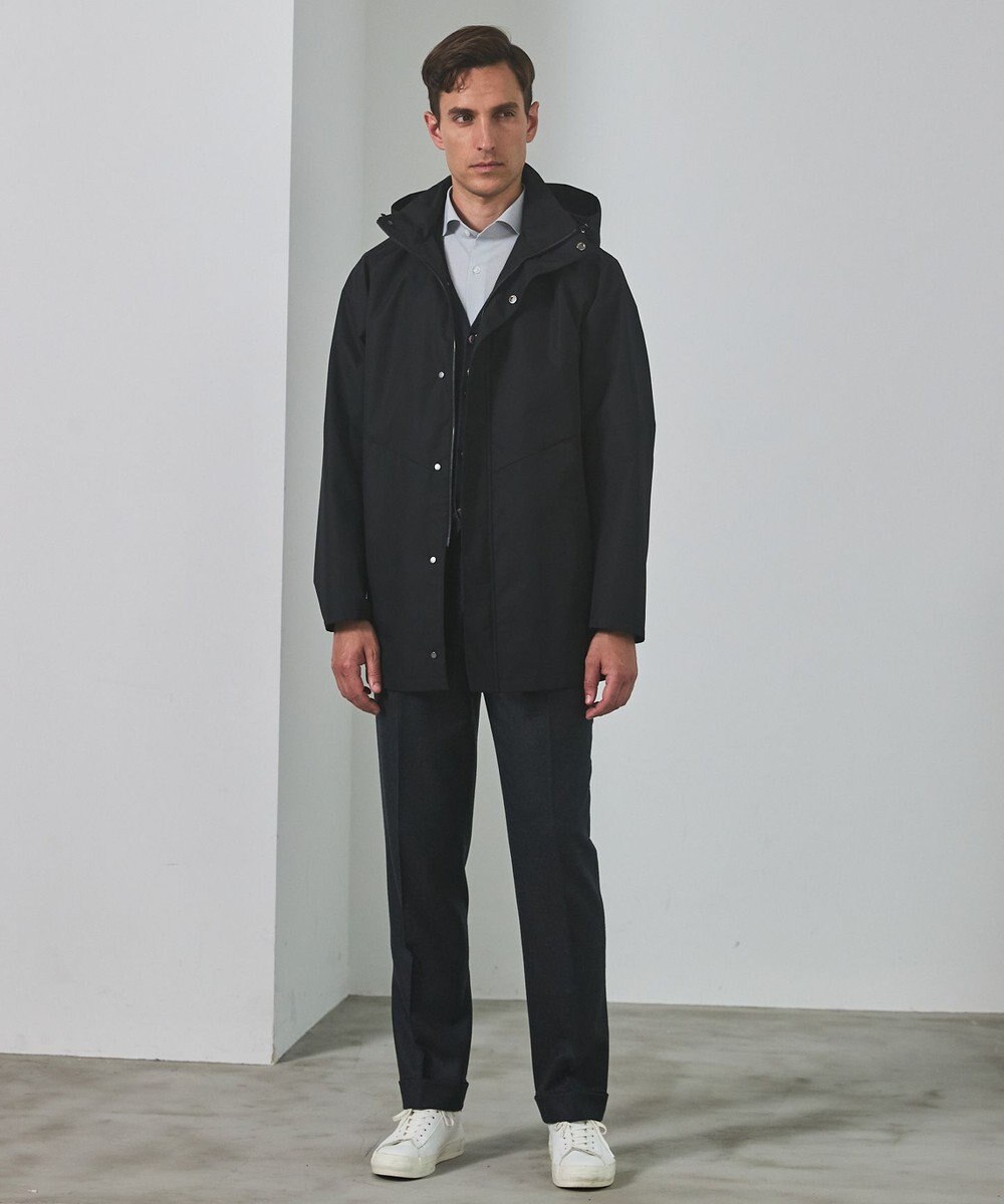 GOTAIRIKU 【保温性/ストレッチ/シワになりにくい】サキソニーストレッチパンツ（１タック） 