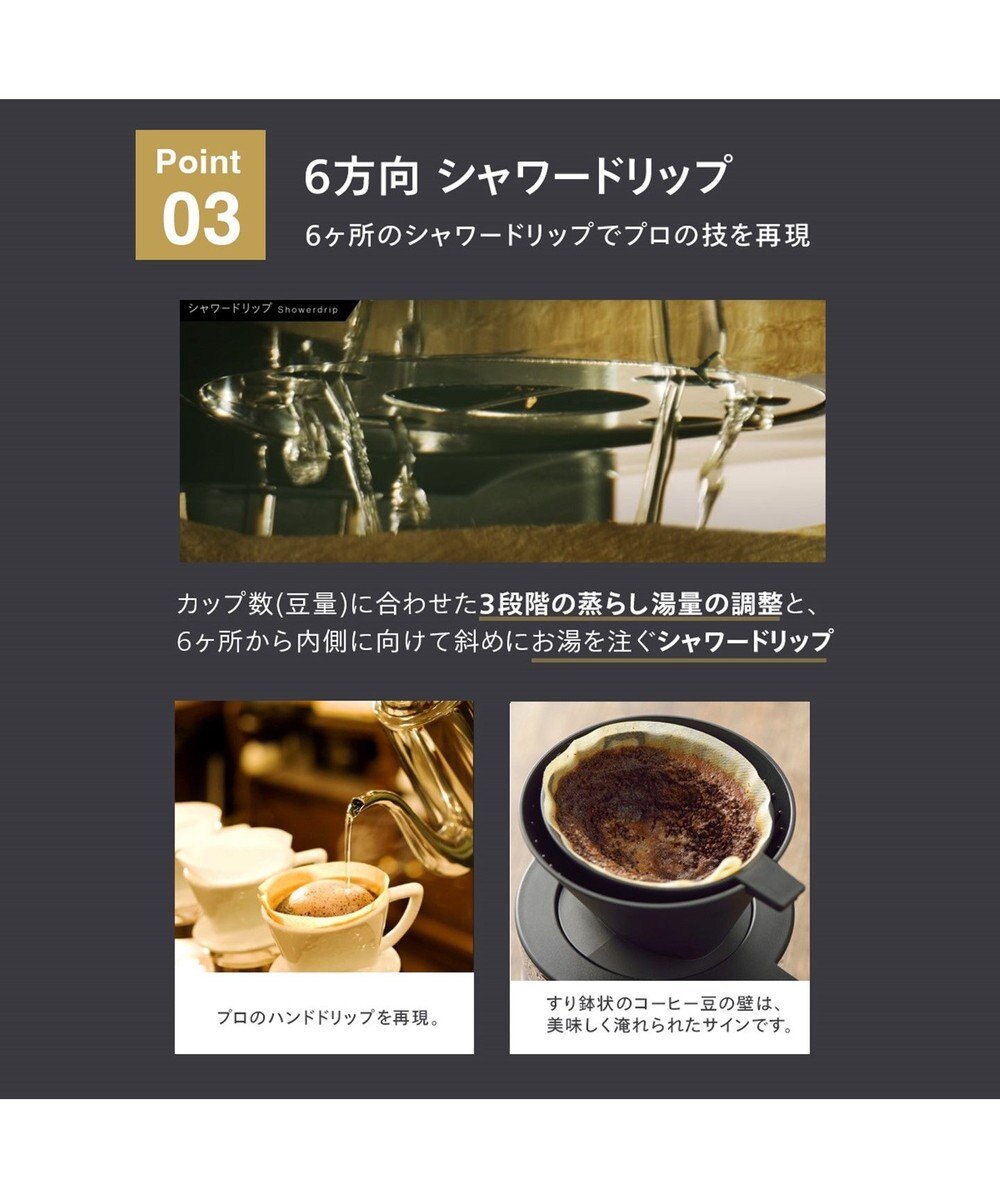 YAMATO テーブル＆キッチン 【TWINBIRD】全自動コーヒーメーカー（6杯用）  ブラック  CM-D465B 