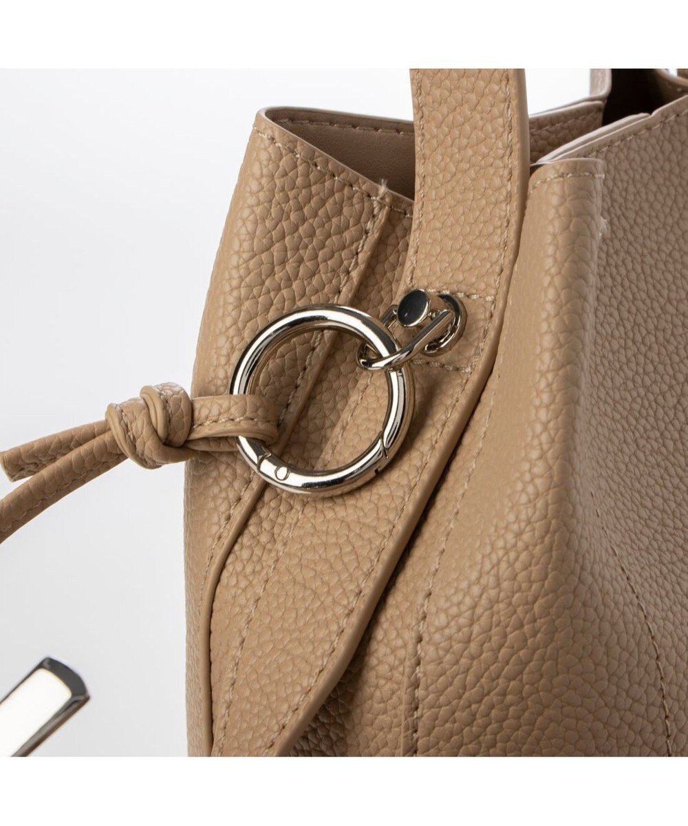 UNBILLION カシュカシュ cachecache / シボ合皮ミニバゲットバッグ 