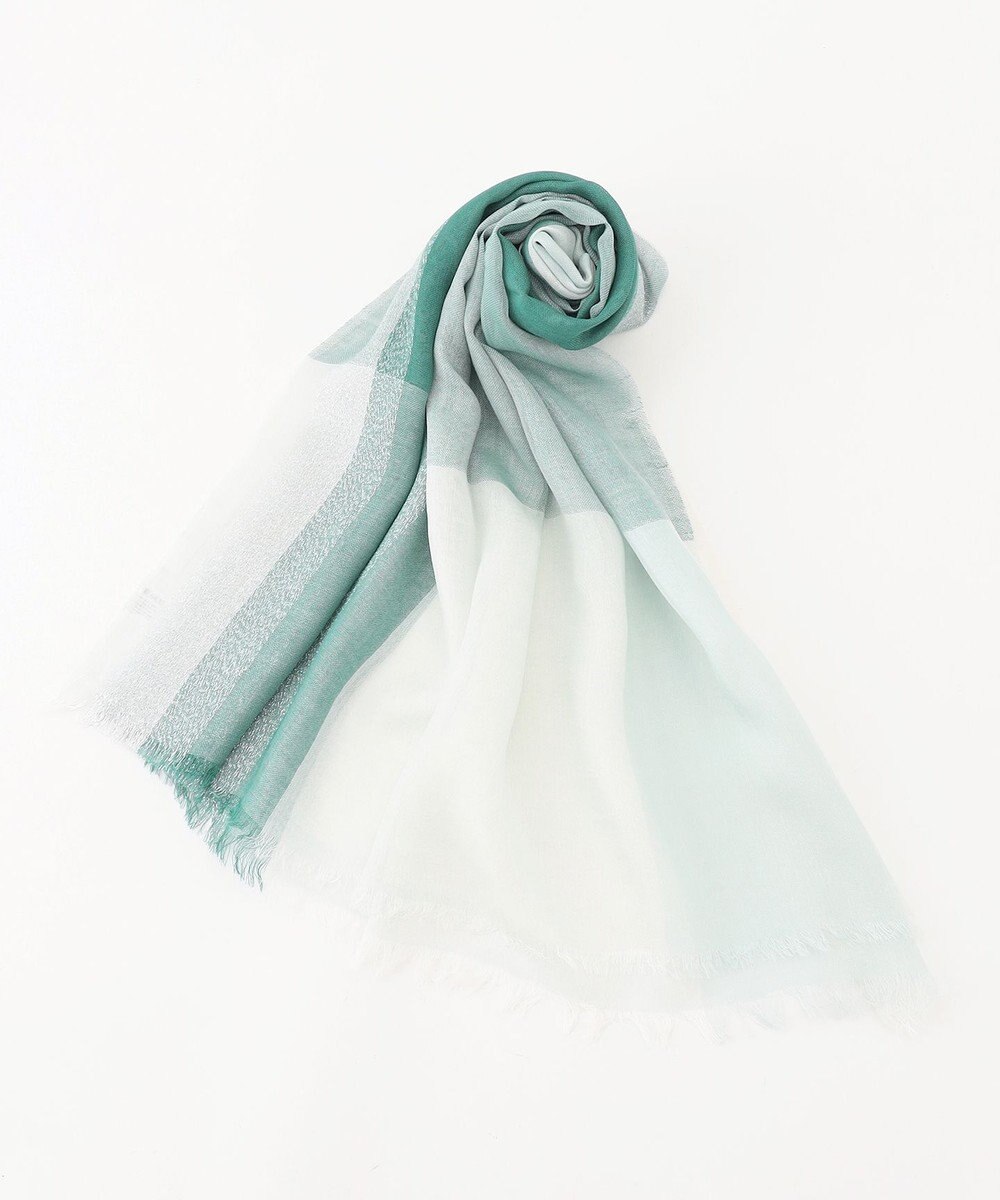 MOONBAT FURLA ラメ入りブロックチェックストール 