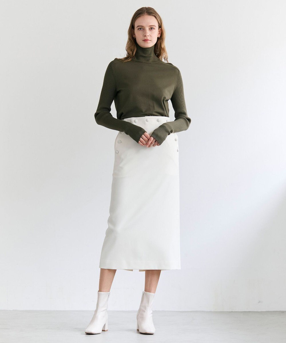 BEIGE， 【洗える】WILLOW / サムホールハイネックニット 