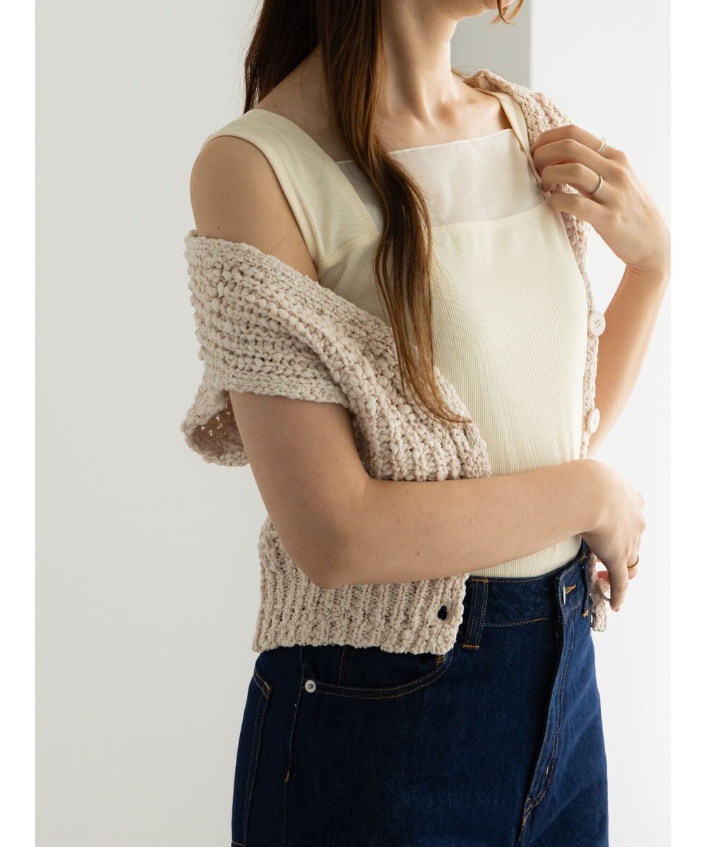 Te chichi シアー切替タンクトップ 