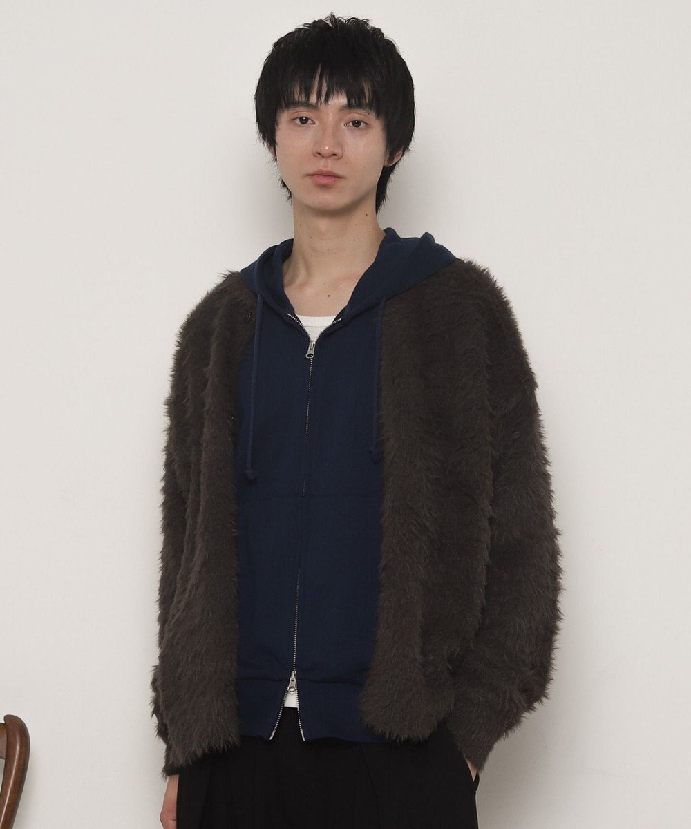 WEGO 【ユニセックス着用ITEM】フェザーニットボタンシャツ 