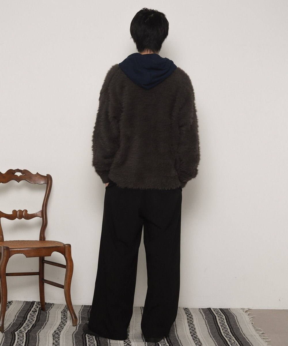 WEGO 【ユニセックス着用ITEM】フェザーニットボタンシャツ 