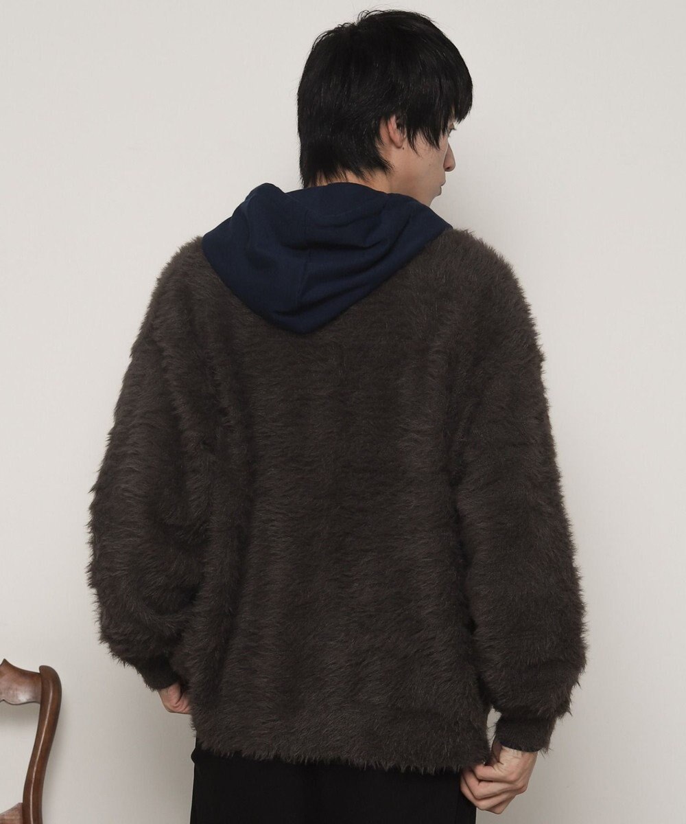 WEGO 【ユニセックス着用ITEM】フェザーニットボタンシャツ 