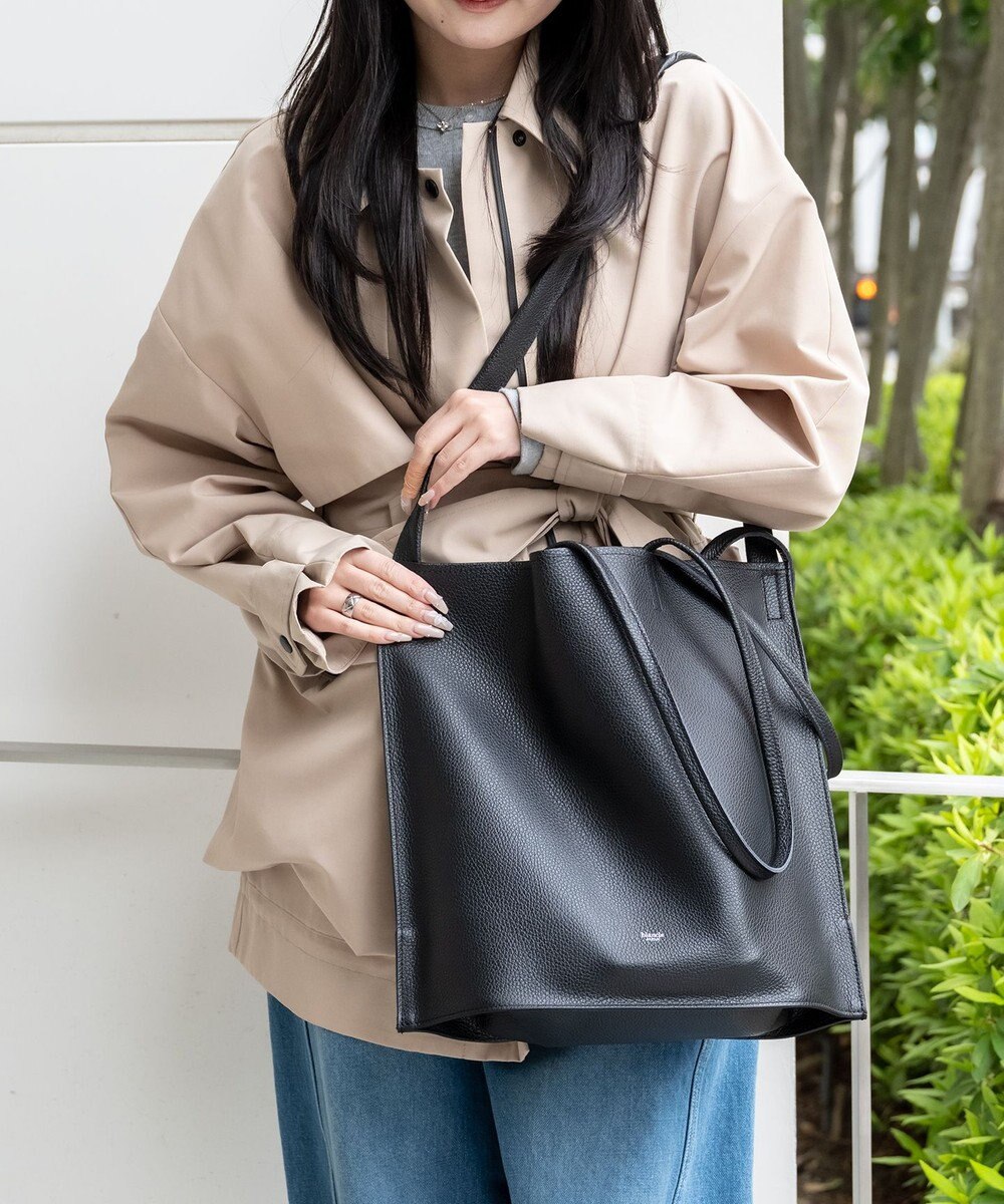 blancle シュリンクレザー ガゼット2wayトートバッグ 