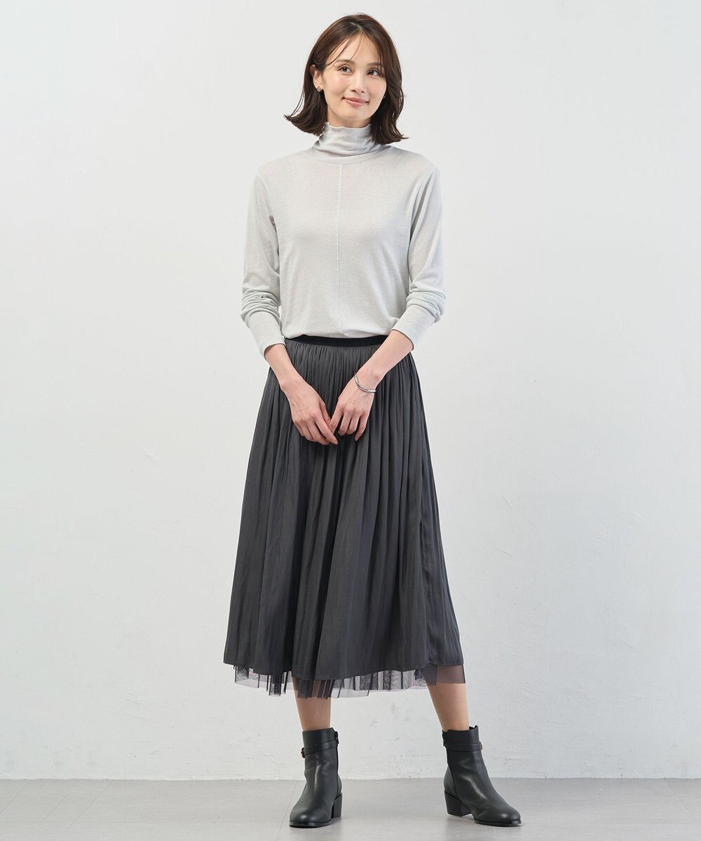 J.PRESS LADIES L タートルジャージー カットソー 