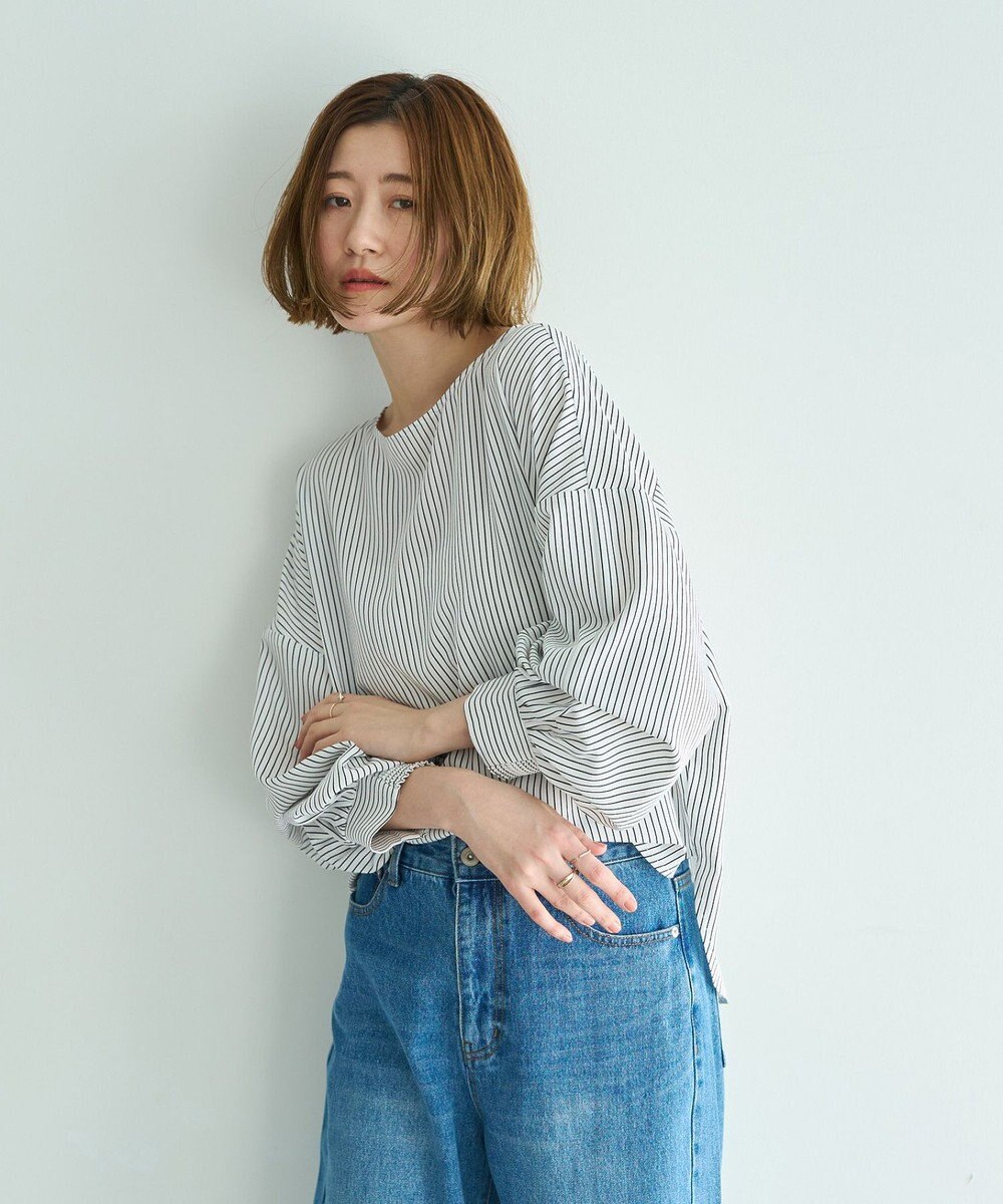 YECCA VECCA 2wayボリューム袖ブラウス 