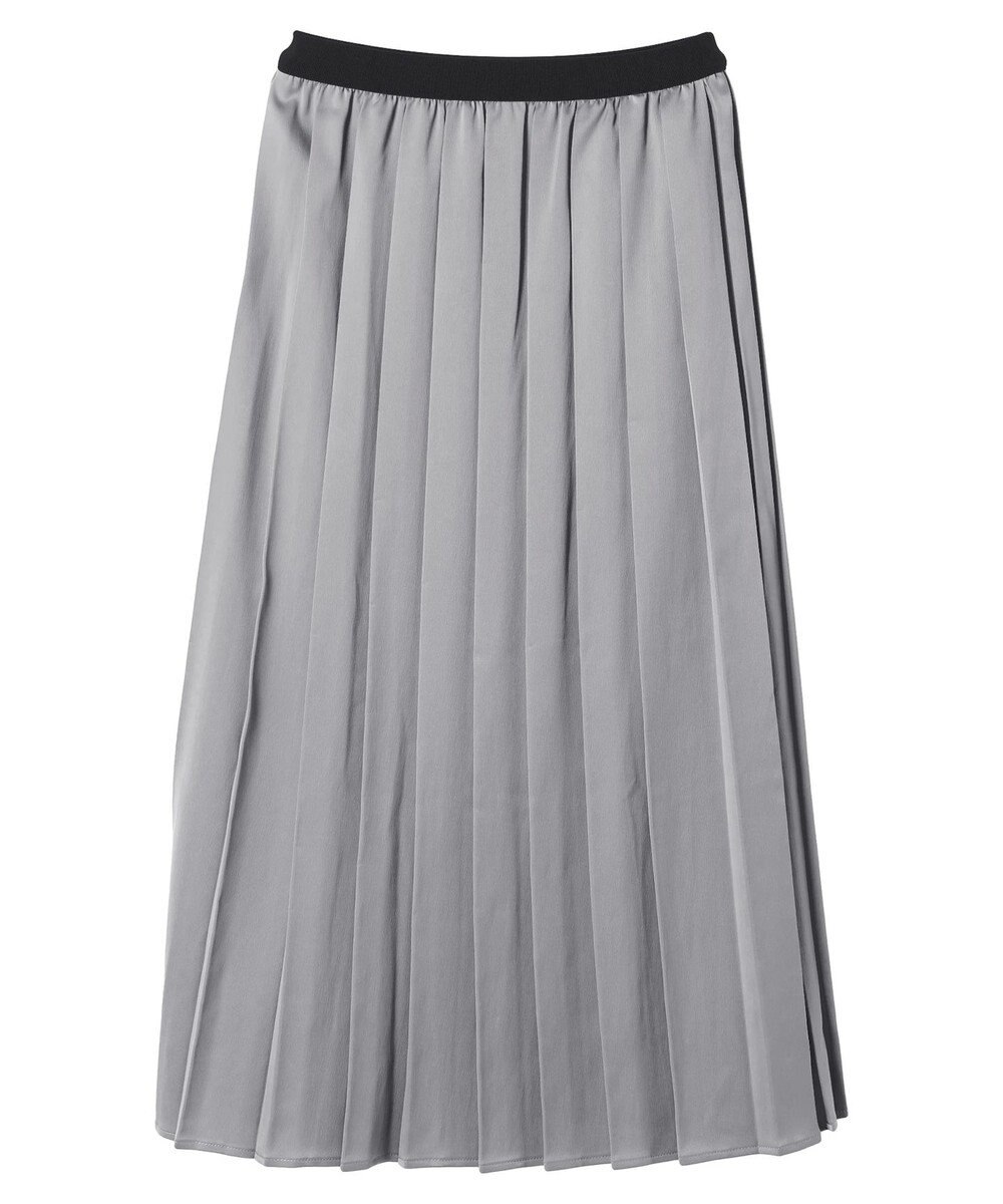 earth music&ecology サテンプリーツスカート 