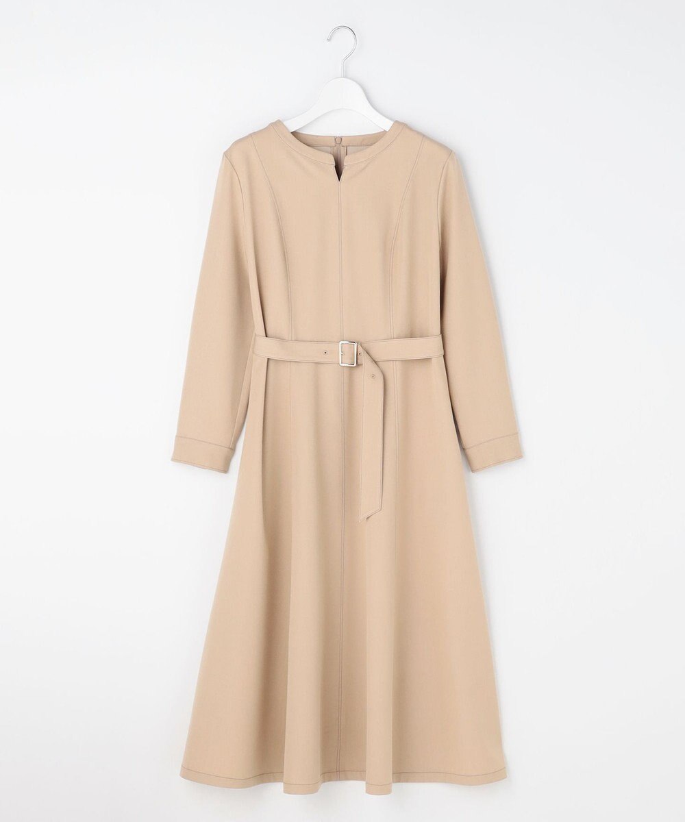 ANY SIS シャンブレーベルテッド ワンピース 