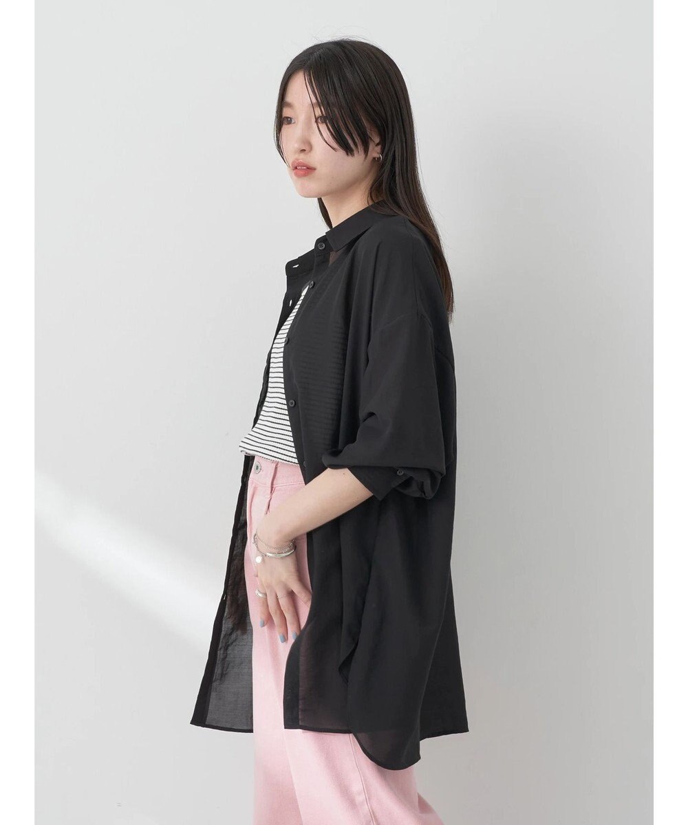 earth music&ecology シアーボーイズライクシャツ 