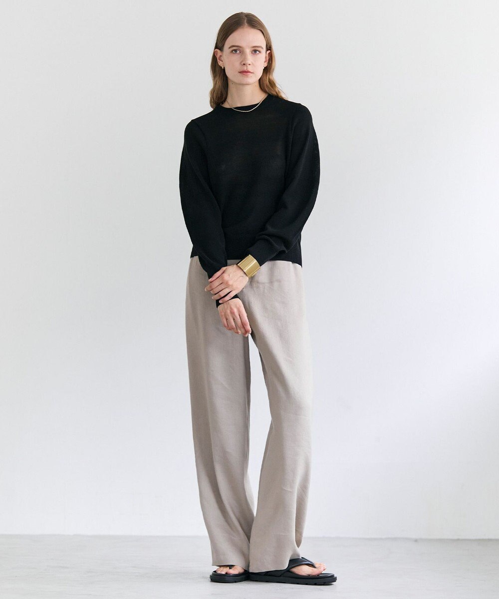 BEIGE， ARSENOPY / コットンドライタッチクルーネックニット 