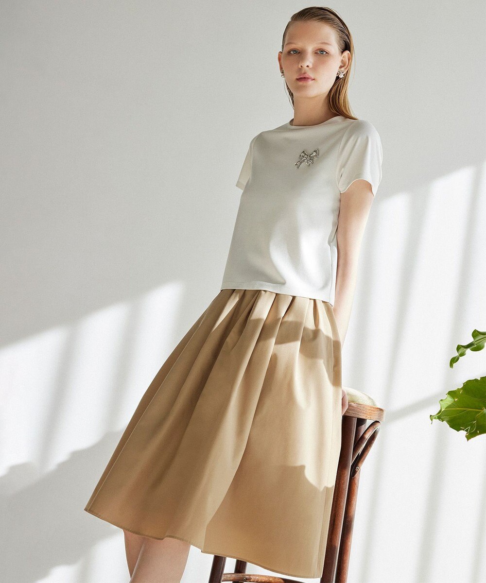 TOCCA 【美人百花掲載】BOW BIJOUX Tシャツ 