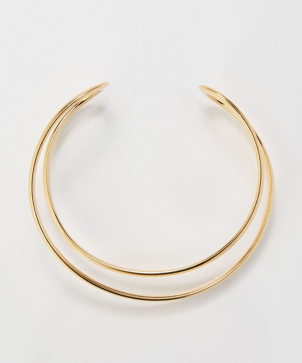 Phoebe 【金属アレルギー対応】ツインカレントカフバングル　ゴールド/ニッケルフリー 