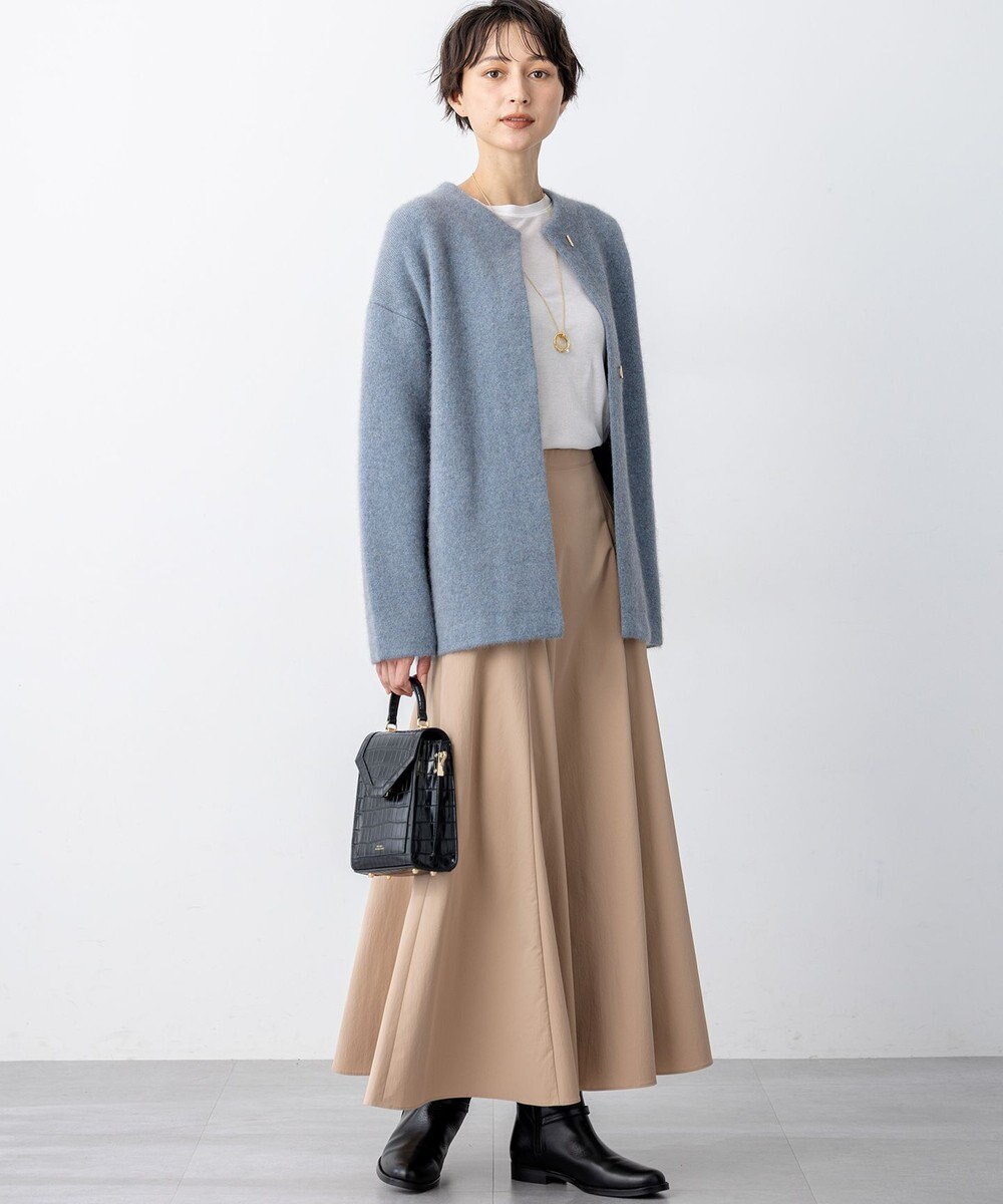 23区 L 【洗える】ストレッチタイプライター フレア スカート 