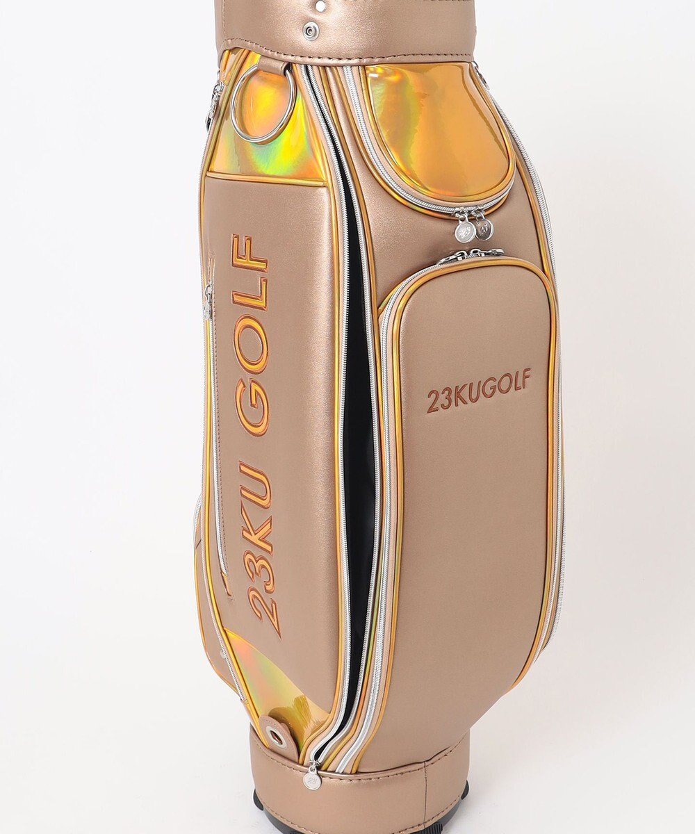 23区GOLF 主役級の華やかさ【UNISEX】ホログラム キャディバッグ 見た目・収納力・機能性抜群 ラウンドに最適！ 