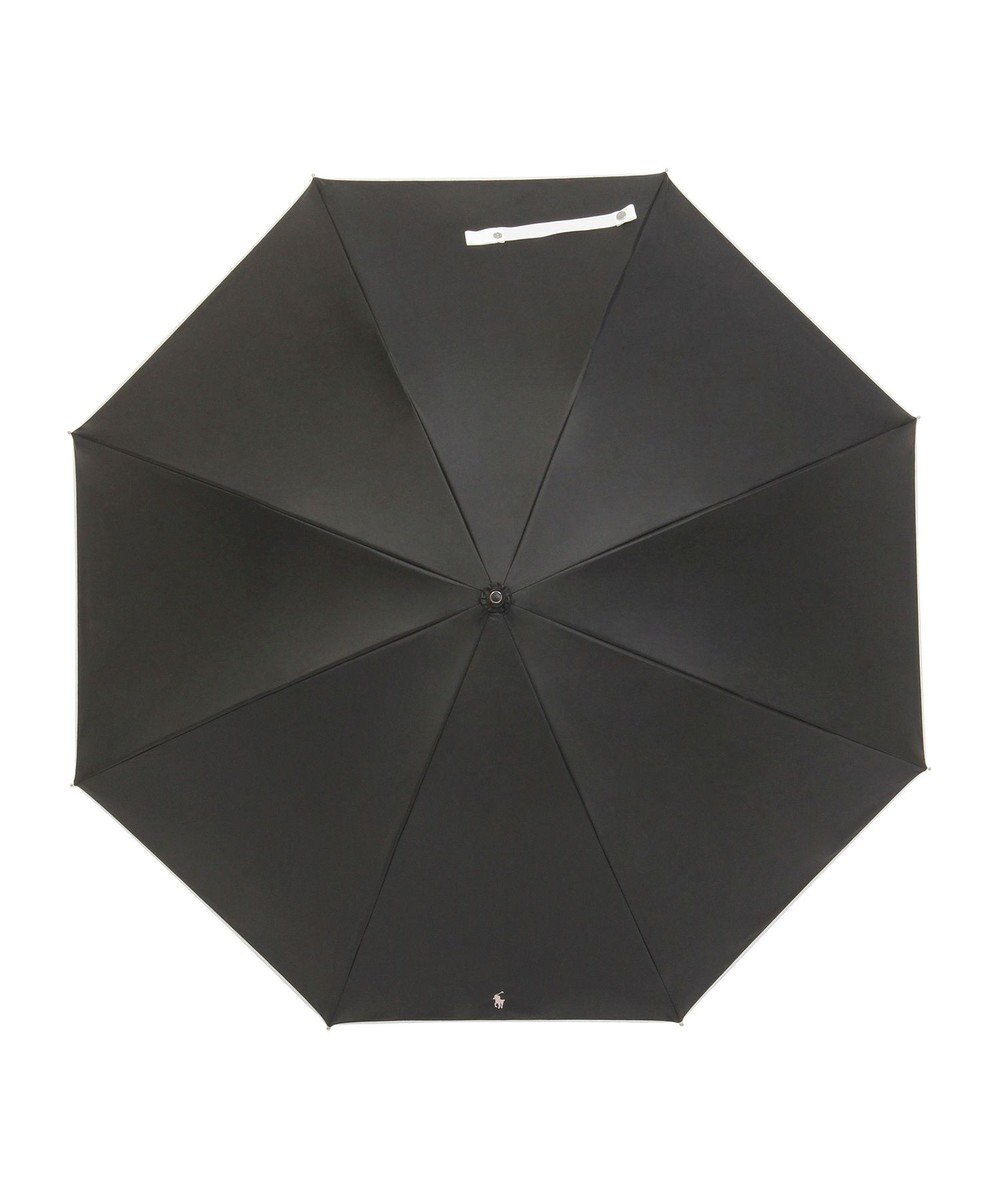 MOONBAT 【WEB限定/遮光率100%/遮熱/UV】POLO RALPH LAUREN（ポロ ラルフローレン）晴雨兼用日傘 無地 オーバーロック刺繍 長傘 