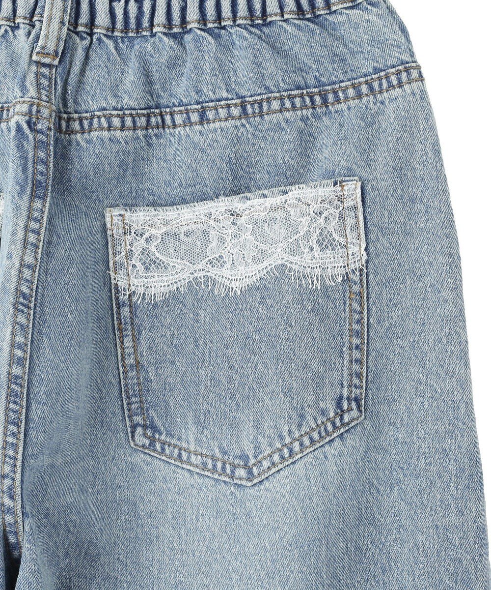 earth music&ecology ポケットレースデニムパンツ 